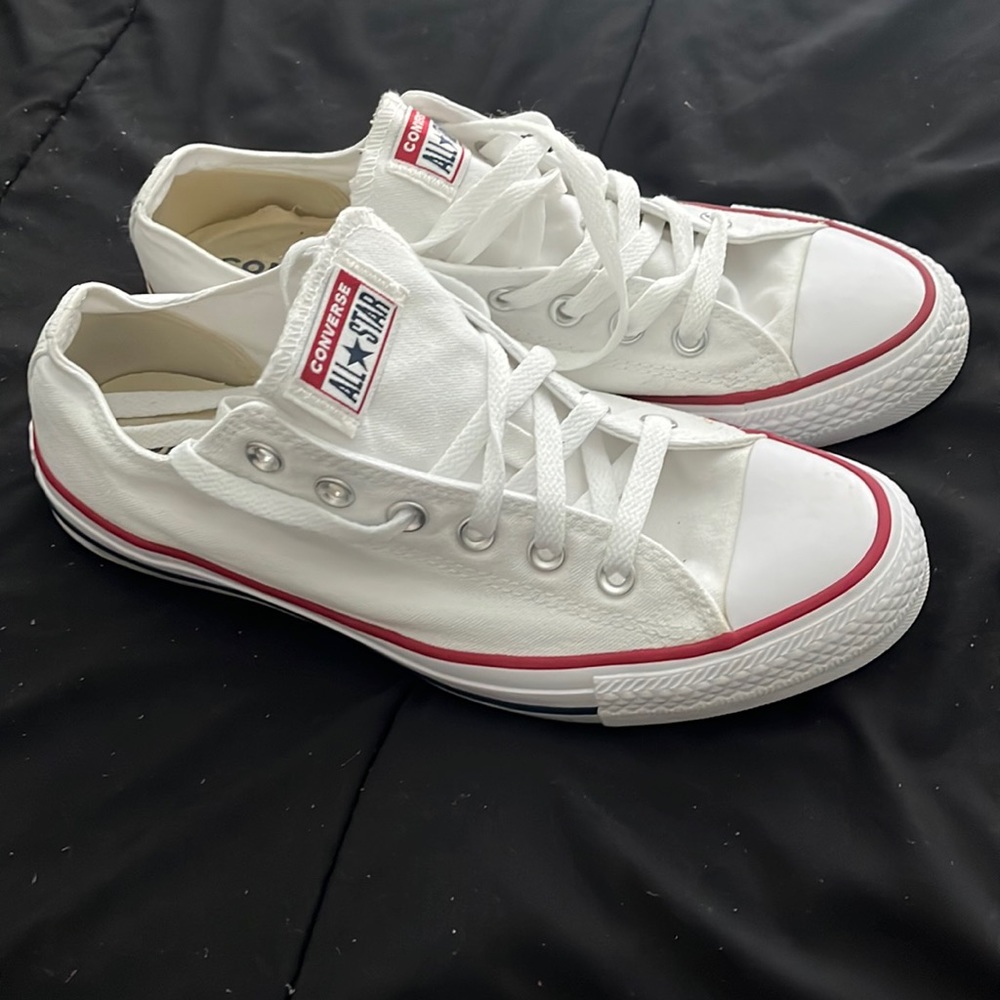 White chucks m8/w10 Unisex